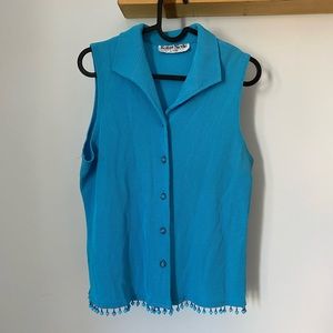 Blue vintage button down